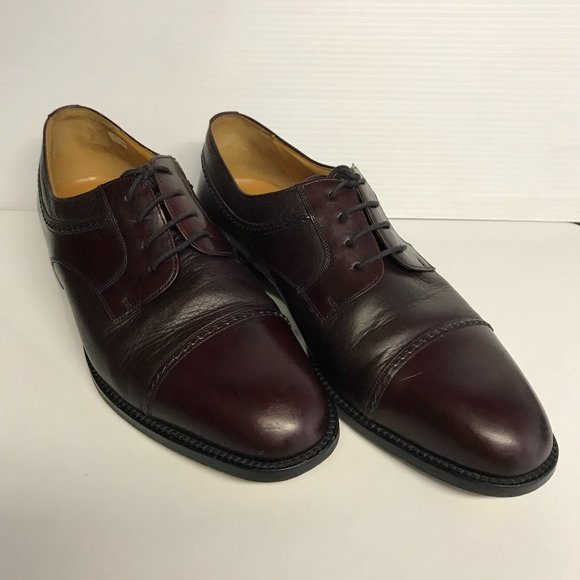 Mezlan Napoli Men\'s 9.5 Derby Burgundy Dress Shoes